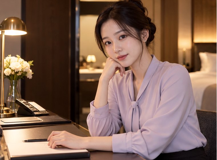 인계동 로즈웰빙 움직임 관리 안내 카드의 서로 다른 20대 성인 한국 여성 모델